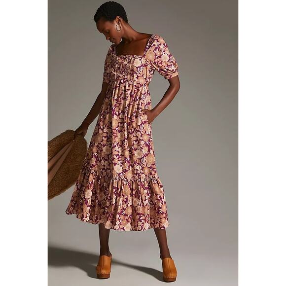 Anthropologie Favorite Daughter The Mirka Dress | Organic Cotton | 12 | NWT - Picture 2 of 16